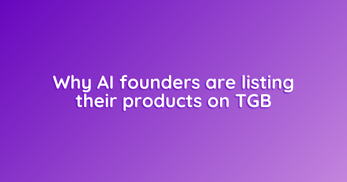 Why AI Founders Are Listing Their Products on The Generative Beings